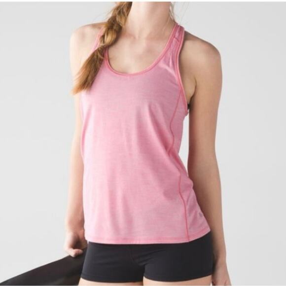 Lululemon Hotwave Tank Light Pink Size 6 - Picture 1 of 6